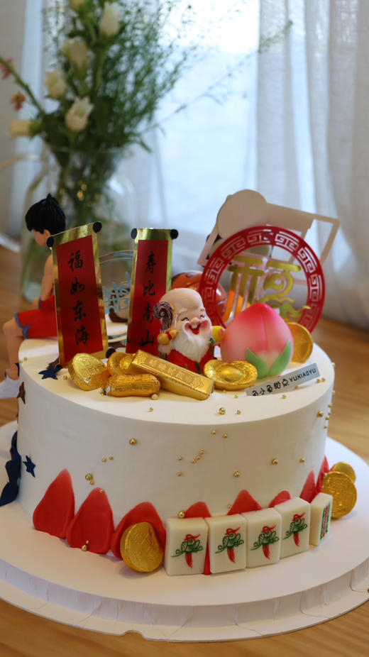 双面蛋糕（篮球+祝寿） 商品图1