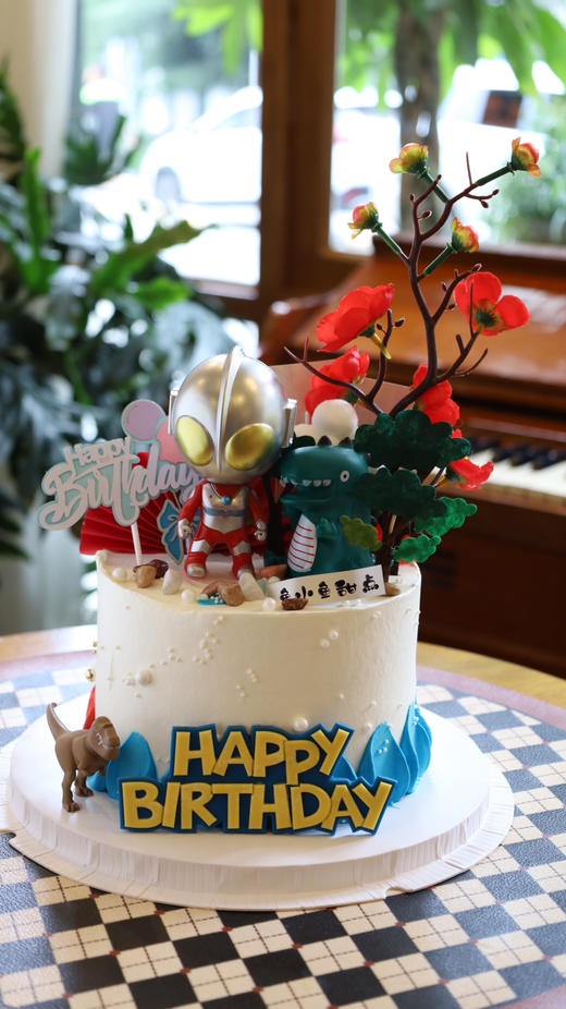 双面蛋糕（奥特曼+祝寿） 商品图1