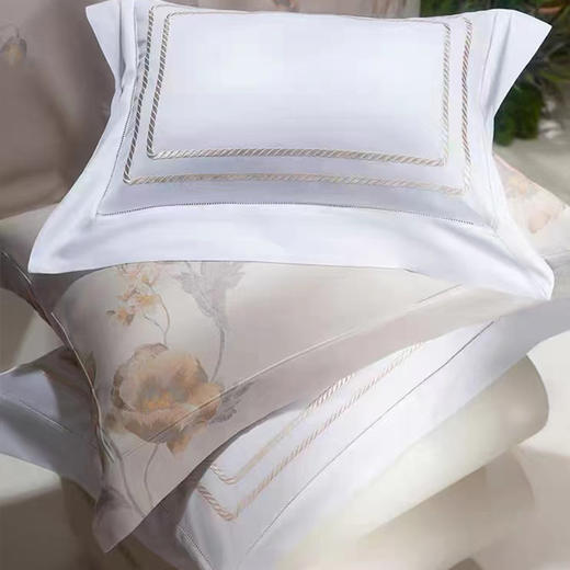 【春上新】10楼 安睡宝 100支长绒棉色织提花四件套-艾丽雅 吊牌价9599-9799元 活动价2999-3199元 商品图4