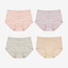 丁摩 女士高腰内裤女【4条装】整裤7A抗菌色纺无染收腹纯棉彩棉底档三角裤5ZF-316 商品缩略图6