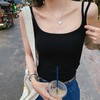 韩版辣妹双肩带吊带背心女修身显瘦百搭带胸垫内衣女美背上衣厂家 商品缩略图2