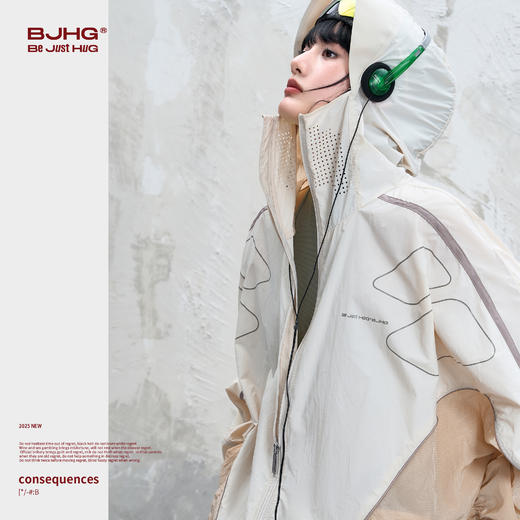 BJHG不计后果户外UPF50轻薄防晒服外套男夏季速干凉感透气防晒衣 商品图4