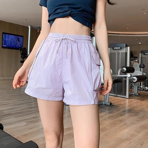 【限时秒】YOGACODE【火树银花系列】防晒运动短裤女打底裤户外空气裤假两件抽绳口袋休闲裤DWK115067 商品图3