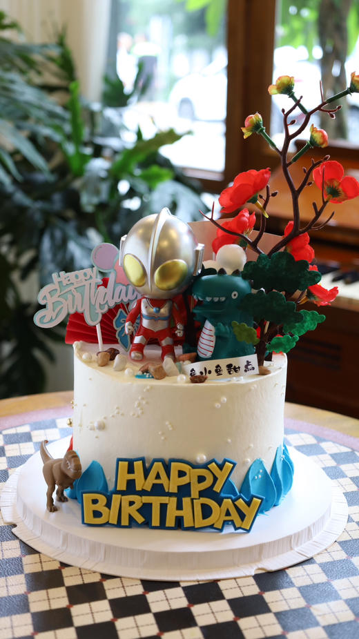 双面蛋糕（奥特曼+祝寿） 商品图3