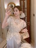 张心子【薄荷海雾】夏款镂空小众设计两件套时尚套装 U2503062 商品缩略图2