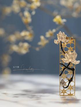 又见玉兰｜胸针耳环套系