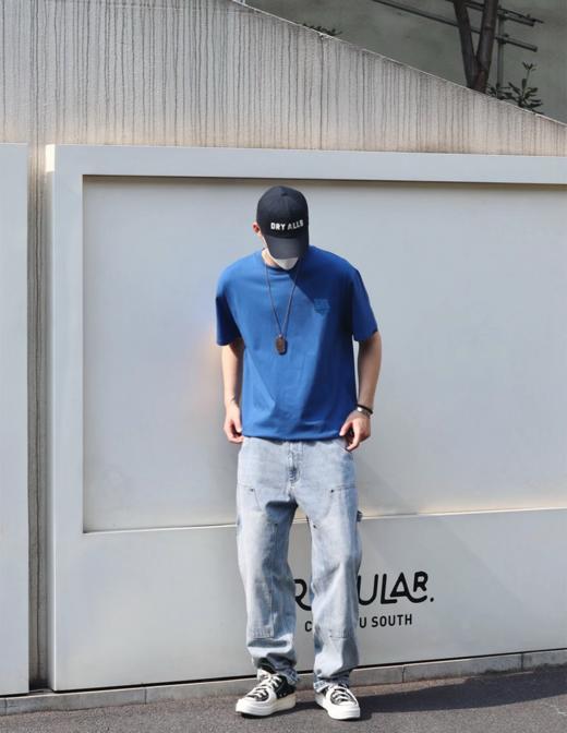 强推‼️系列T恤杀疯了‼️高克重长绒棉❗260高克重【男士虎头刺绣短袖T恤 】200斤兄弟穿上直接帅到报警❗ 商品图8