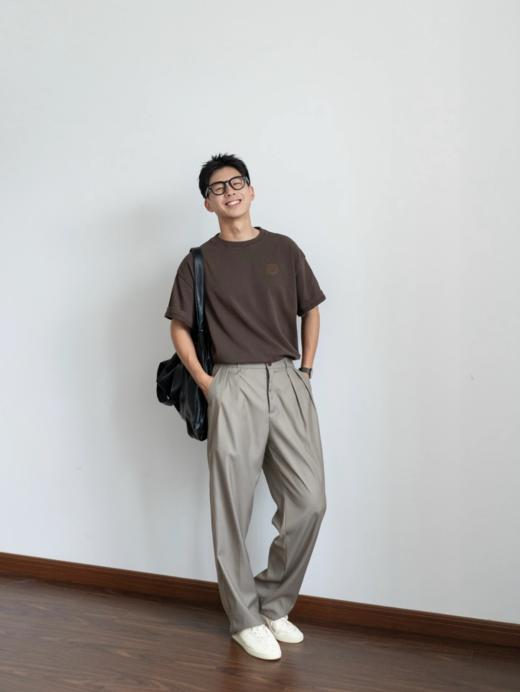 强推‼️系列T恤杀疯了‼️高克重长绒棉❗260高克重【男士虎头刺绣短袖T恤 】200斤兄弟穿上直接帅到报警❗ 商品图7