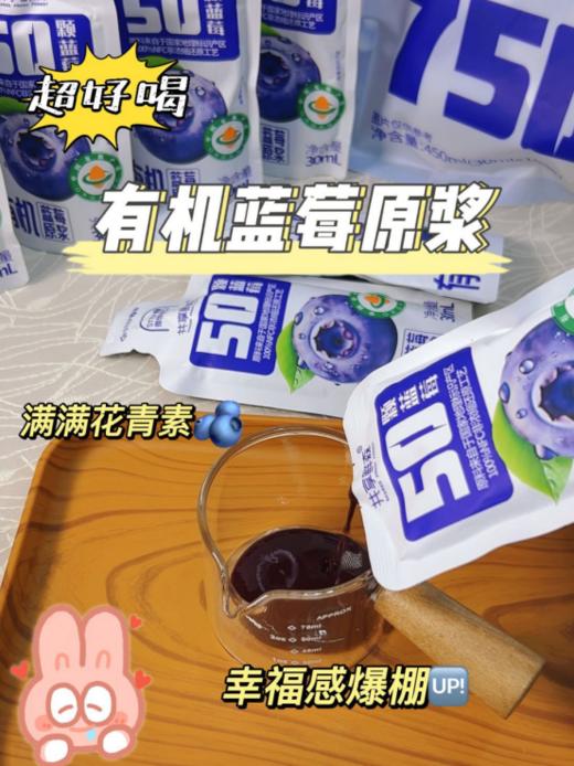 【共享鲜森有机蓝莓原浆】🌷每天一袋，✅来自贵州黔东南 地标水果 万亩生态种植 ✅颗颗细磨，满满的蓝莓味 🔥很浓稠，果肉都可以挂壁！ 商品图3