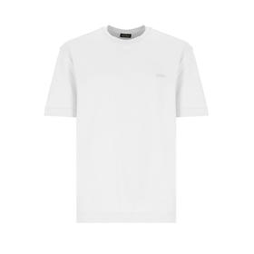 ZEGNA 杰尼亚 男士字母徽标刺绣棉质圆领短袖T恤 白色 UF360A9 F765 N00
