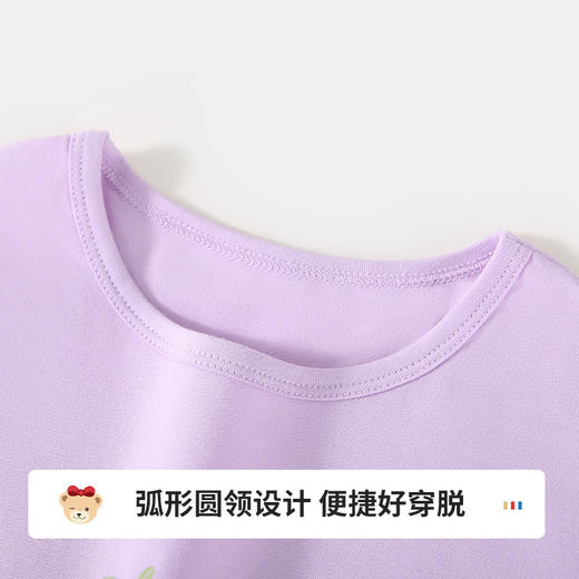 【两件套 带安全内衬】【90-140】【精典泰迪】女童夏季短袖短裙子套装 商品图4