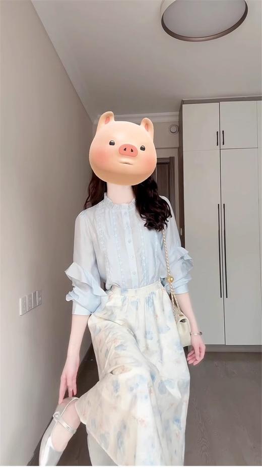 裁缝学苑AS453法式衬衫半身裙纸样女装上衣裙子套装样板图纸 商品图6