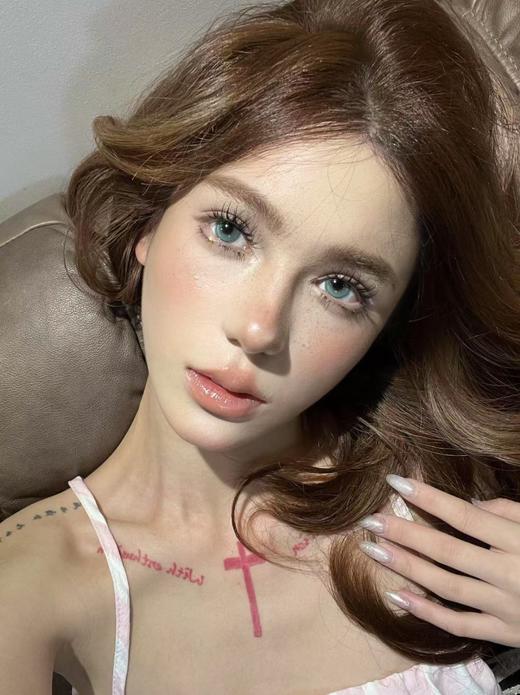 yeelens旗下 A11天神女巫&A12魔镜银冰蓝 14.2mm白狮参考着色中等直径   月抛2片 商品图6