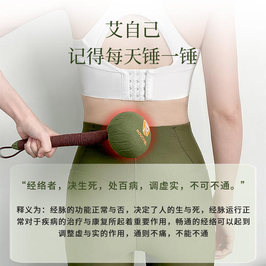【锤出健康】后辰艾草养生锤经络敲打疏通全身艾灸按摩捶 商品图2