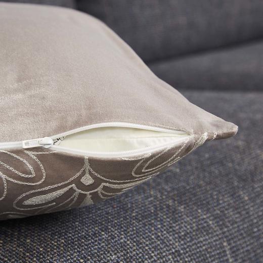 靠垫套 叶子几何 灰色 商品图7