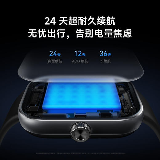 积分免费兑：小米（MI）REDMI Watch 5 皎月银 国家补贴 澎湃OS 2 心率血氧监测 蓝牙通话 红米手表5 智能手表 男女表 商品图3