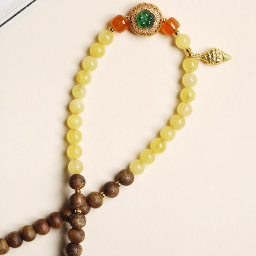 【青山特惠】5mm 45颗 绿棋楠【红盈】沉香手串 c25 商品图7