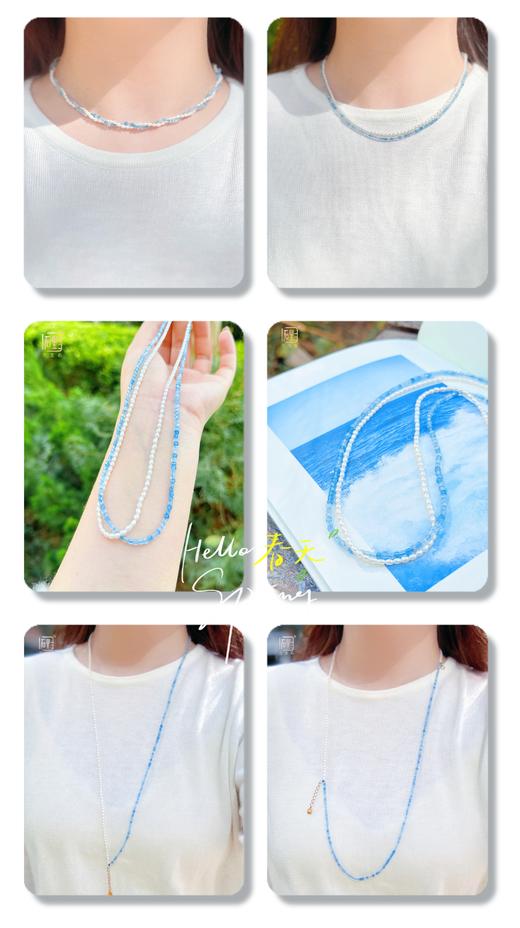 双向奔赴--彩宝米珍珠多用双层链 商品图7