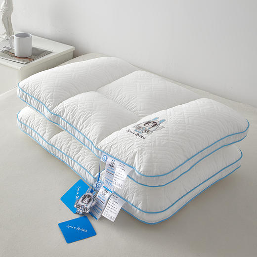 自然醒A类全棉太空兔安睡枕芯夏季护颈椎助睡眠枕头舒适家用单人整头一对XK 商品图12