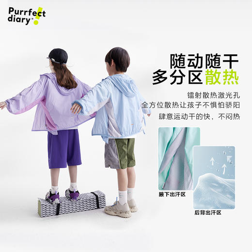 【凉柔防晒】【咕噜日记】童装儿童防晒服25夏男女童凉感防晒外套户外PXW2506 商品图3