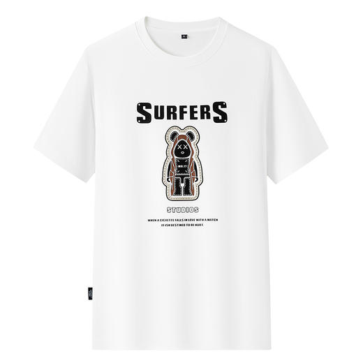 【棉质】【DKP】大依优型大码圆领短袖T恤轻奢休闲短袖男宽松T恤上衣胖子半袖 商品图4