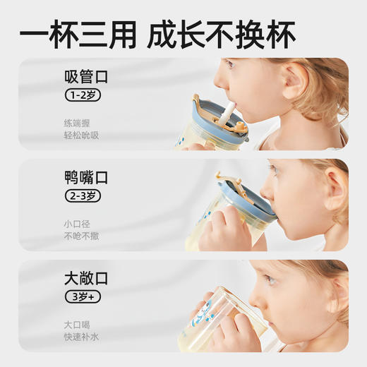 贝肽斯儿童牛奶杯宝宝喝奶瓶刻度直饮婴儿水杯吸管杯果汁杯婴幼儿 商品图1