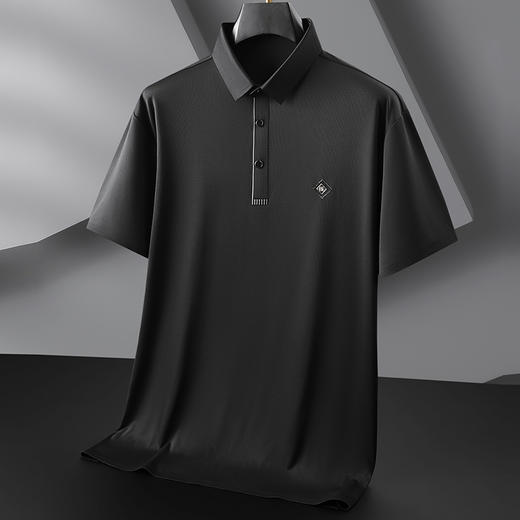 【冰丝】【DWN】大依优型大码男装短袖POLO衫T恤加肥加大宽松休闲冰丝打底夏季胖子男士上衣 商品图4