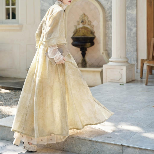 裁缝学苑AS454 刺绣天丝连衣裙国风套装纸样女装T恤裙子两件套样板 商品图6