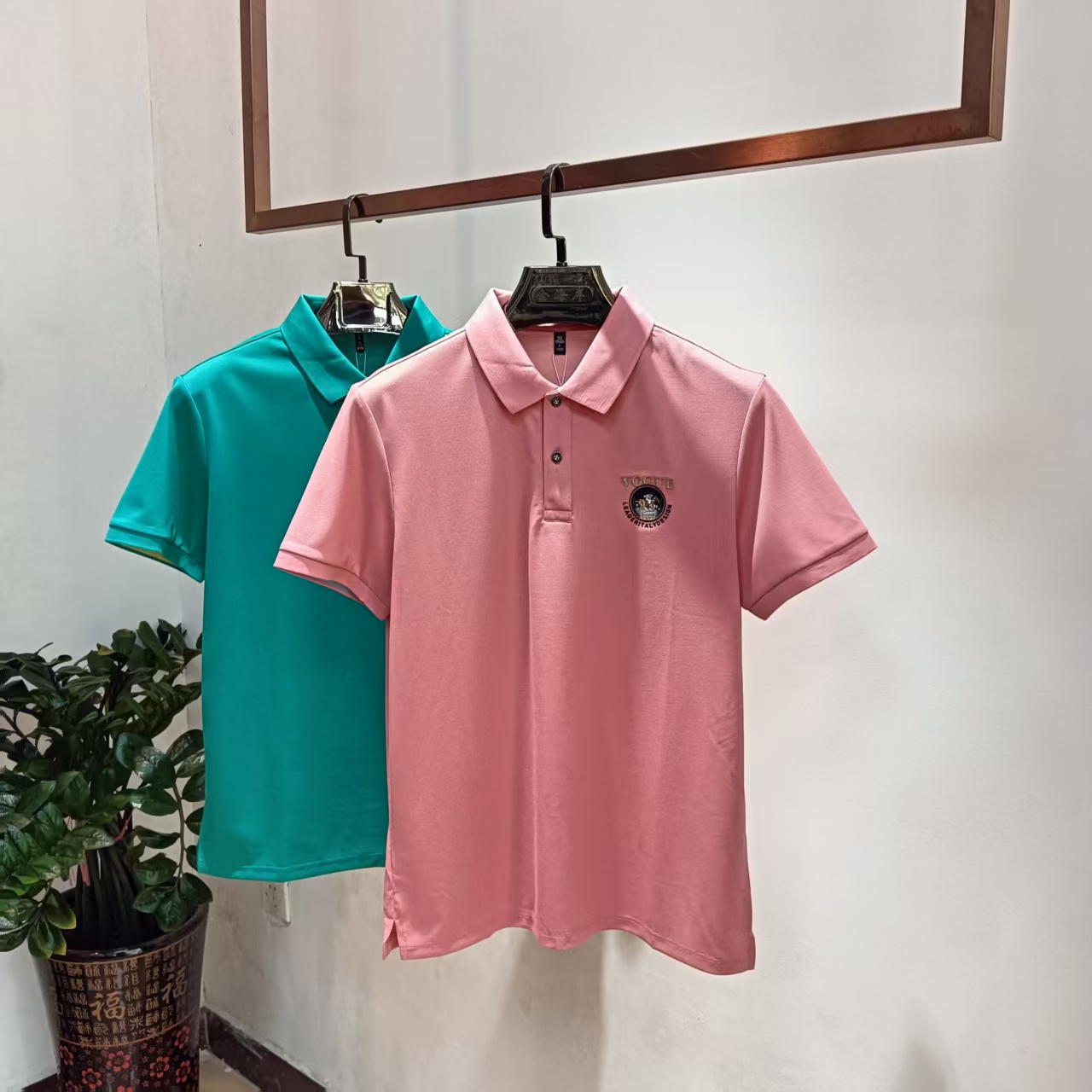 轻奢POLO衫男士翻领短袖夏季商务休闲上衣   FL-25F825183*