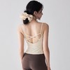 【限时秒】YOGACODE【火树银花系列】细肩带瑜伽服背心女带胸垫高级感性感美背吊带文胸DWC115005 商品缩略图2