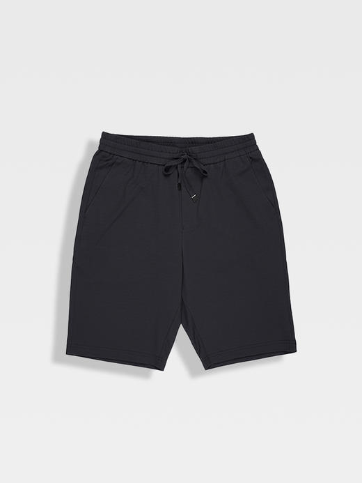 callisto灰色棉混纺休闲短裤 商品图0