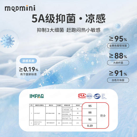 【凉感抑菌】【男女同款】【90-140】【MQDmini】男女童夏季短袖t恤 商品图9