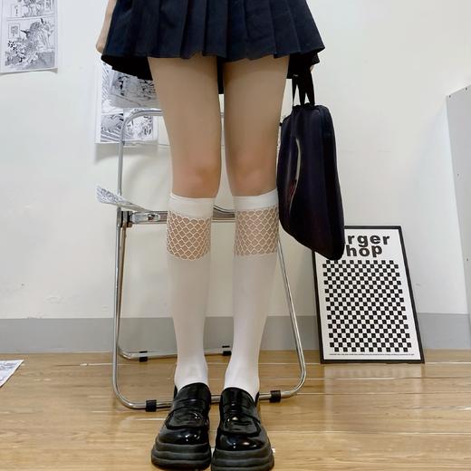 【一撕即爽】可爱性感镂空大网学生半腿袜 过膝袜性感黑丝诱惑装可撕激情内衣女A62 商品图5