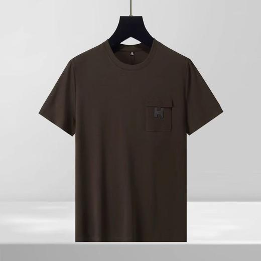 意奢品味高舒适度莫代尔打底衫夏季透气亲肤男士休闲圆领短袖T恤   YH-FL87378* 商品图0