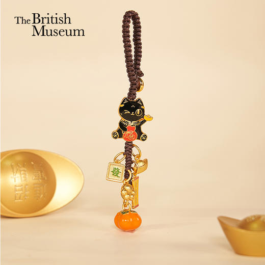 大英博物馆 巴斯特系列 柿柿如意 钥匙扣挂件 商品图0