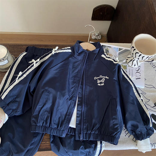 【YW】无忧购童装韩版字母蝴蝶结拉条运动两件套x3229(截单后7天发货) 商品图7