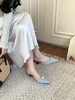 Miu家同款珍珠尖头三角跟鞋 商品缩略图2