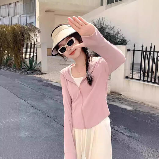 严选新款冰丝防晒衣女夏季修身运动服外套修身上衣防紫外线防晒服 商品图1