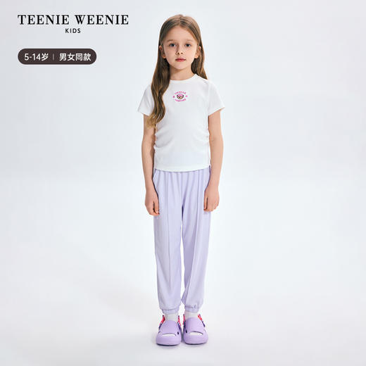 TeenieWeenie Kids小熊童装夏季男女童凉感防晒长裤卫裤TKTM256486H 商品图1