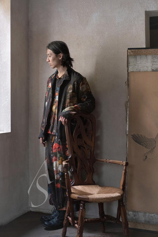 Paul Harnden 男士古典花卉油画jerkin 商品图1