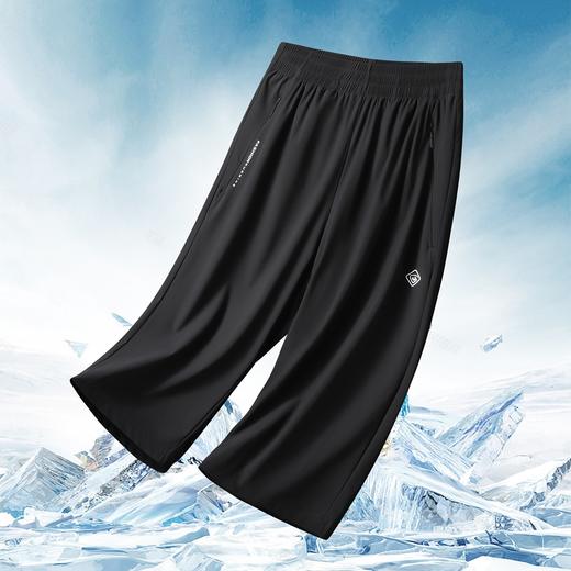 【冰丝弹力】【DK】大依优型大码男装短裤七分裤中裤弹力加肥加大大号短裤运动男士胖子 商品图0