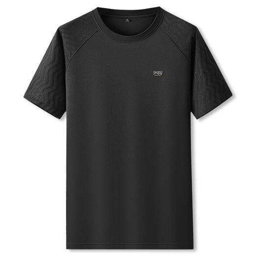 【DPF】大依优型大码短袖T恤潮流拼接棉质汗衫加肥大码男士夏季薄款半袖打底上衣 商品图0