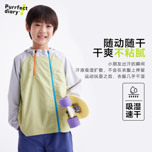 【轻量防晒】【咕噜日记】童装儿童防晒衣中大童超轻外套防紫外线上衣PXW2503 商品图3