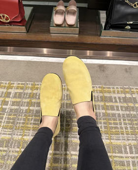 324-5 极简TR 25SS 新款Vincit一脚蹬乐福鞋 可踩跟 松紧口 袜套脚感 舒适cry