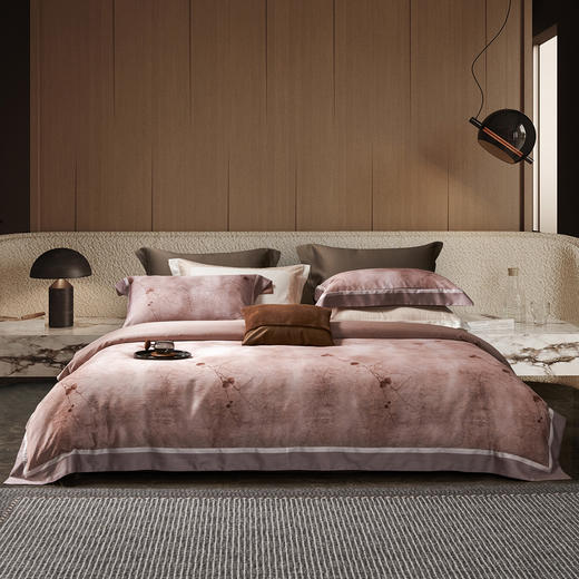 如意缎四件套-梅舞轻影  80S天丝棉×贡缎工艺 商品图0