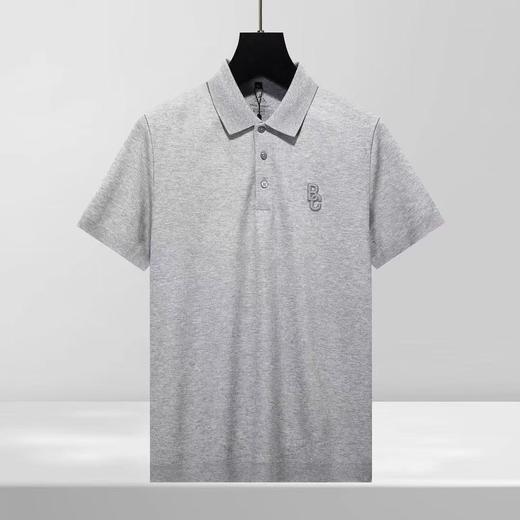 男装新款极简高级质感夏季翻领短袖刺绣商务休闲polo衫上衣  YH-BLC5162* 商品图2