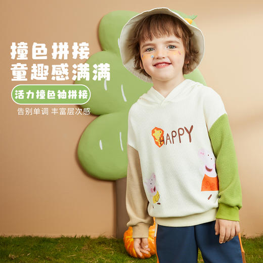 【80-130】【小猪佩奇】男童春秋连帽卫衣 商品图5