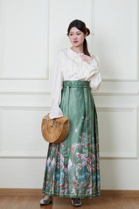 Le Malene 新中式国风衬衣马面裙套装 19924