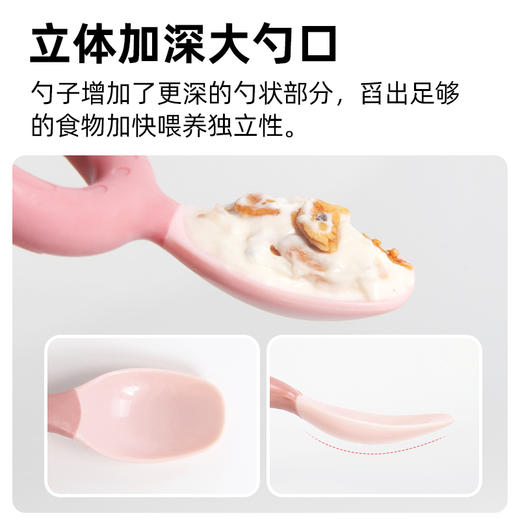 Bibado 婴儿辅食训练勺2只装 商品图3