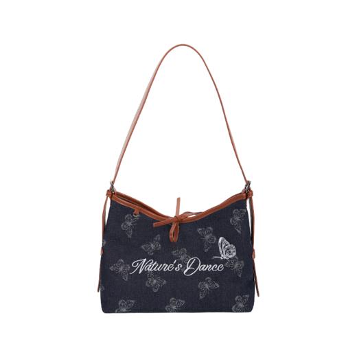 大英博物馆 博物志系列 蝴蝶提花新中式复古 手提斜挎包 商品图5